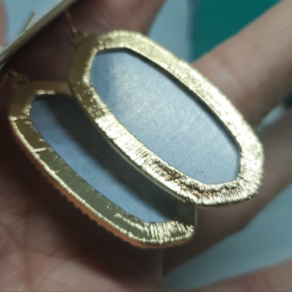 Watercolor Marble Diamond Cut Acrylic Earrings - Picture 3 of 9